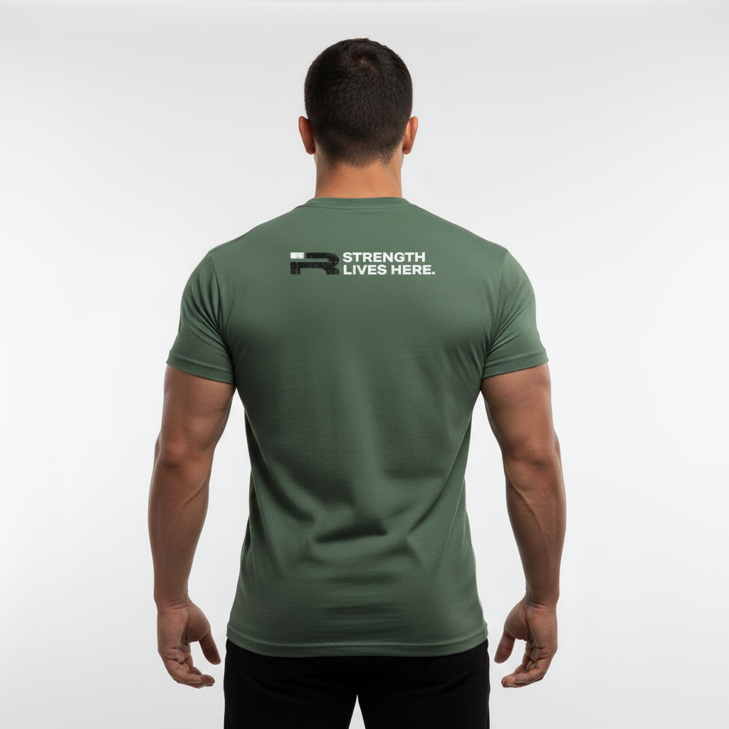 Forged Tee (Army) Premium Fitted Gym T-Shirt