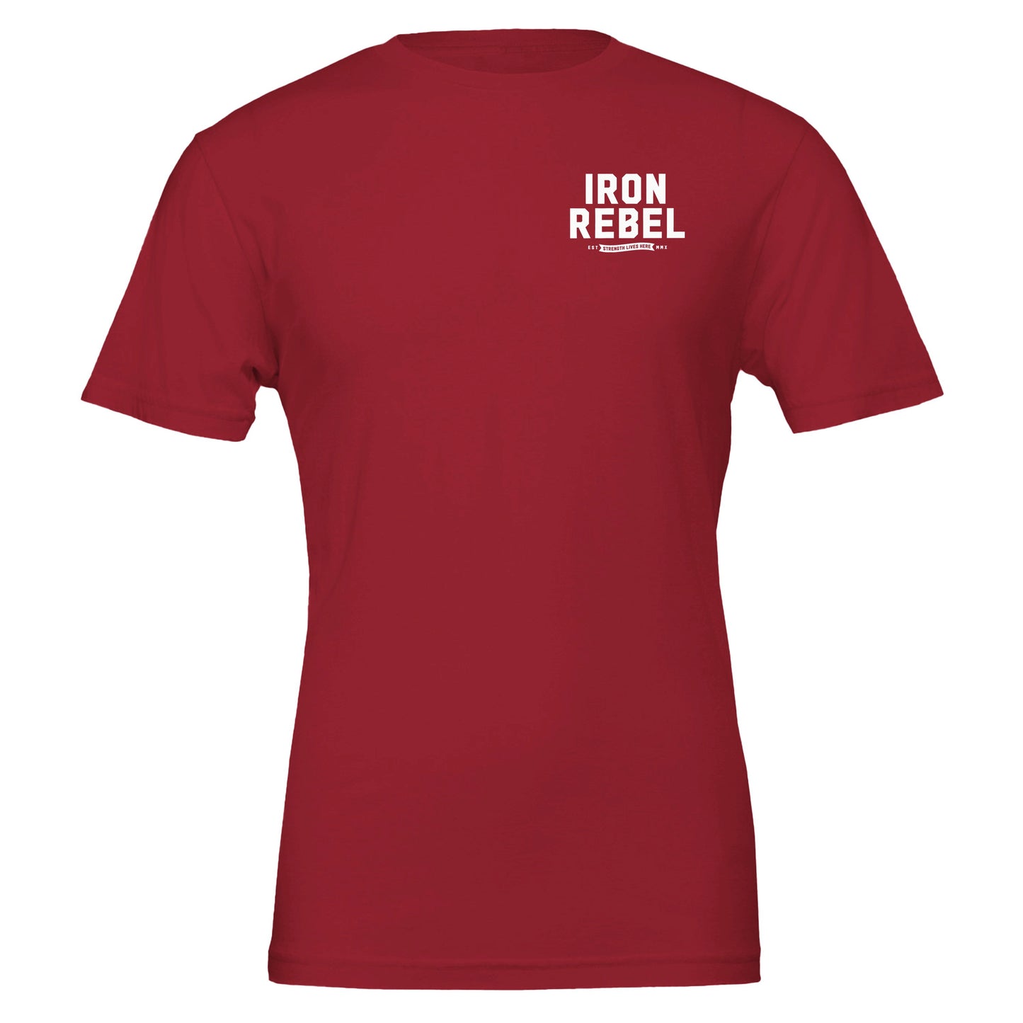 Monolith Tee (Cardinal) Premium Fitted Gym T-shirt