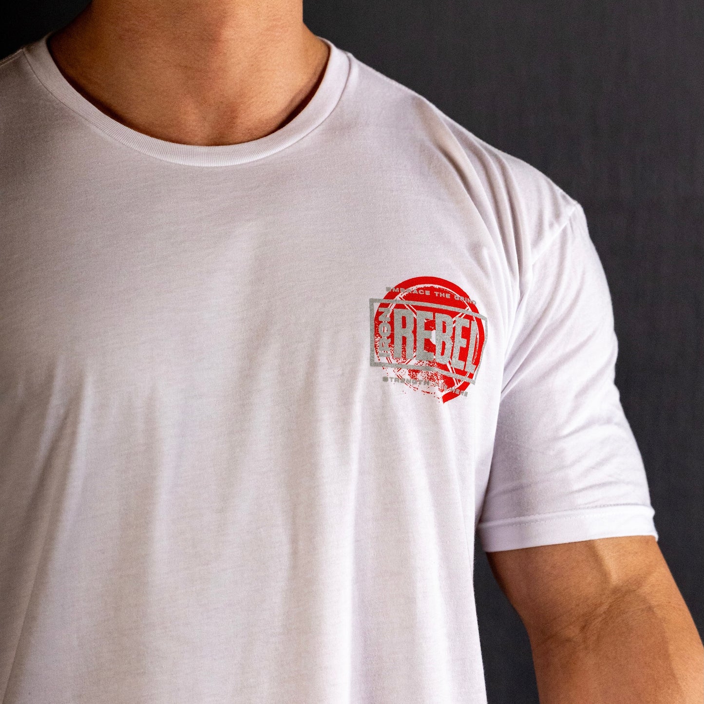 Kilo Tee (White) Premium Fitted Gym T-Shirt