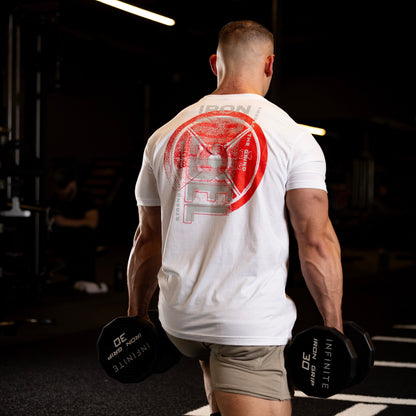 Kilo Tee (White) Premium Fitted Gym T-Shirt