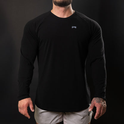 Elite Long Sleeve Raglan (Black)