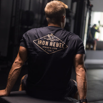 Eagle Tee (Black) Premium Fitted Gym T-Shirt