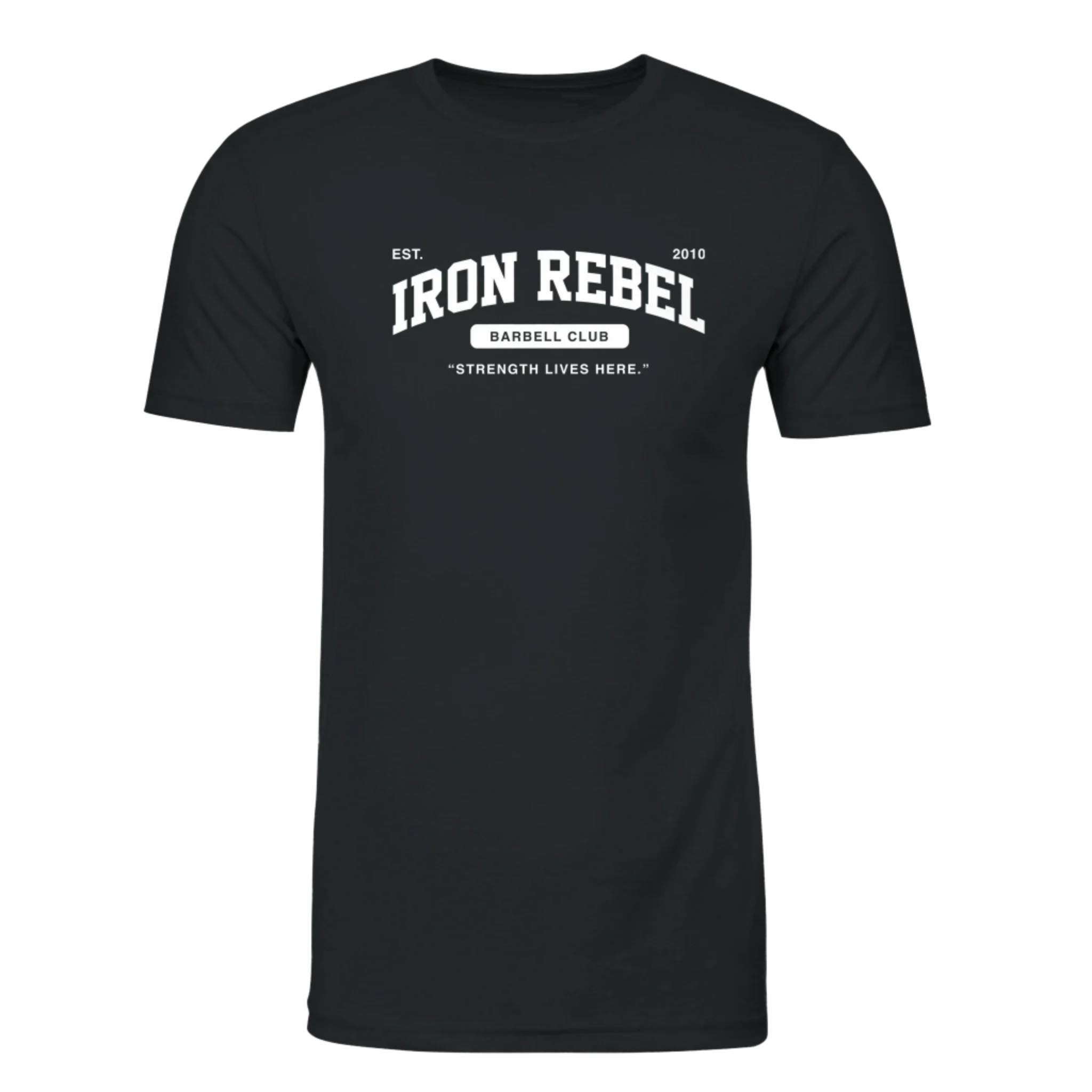 Barbell Club (Black) Premium Fitted Gym T-shirt