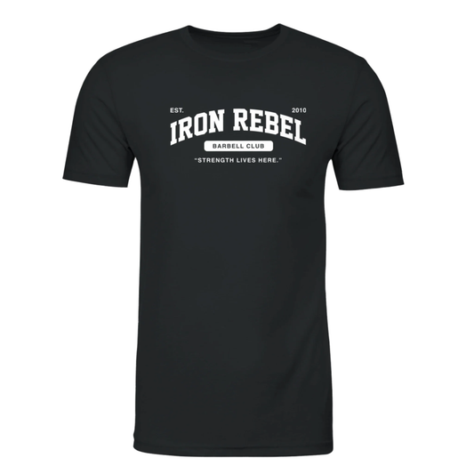 Barbell Club (Black) Premium Fitted Gym T-shirt