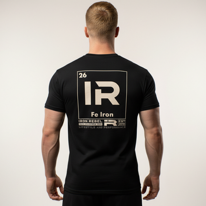 Elements Tee (Black) Premium Fitted Gym T-Shirt