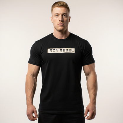 Elements Tee (Black) Premium Fitted Gym T-Shirt