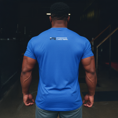 Forged Tee (Royal Blue) Premium Fitted Gym T-Shirt