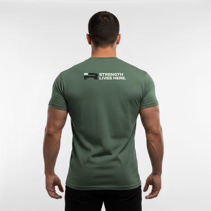 Forged Tee (Army) Premium Fitted Gym T-Shirt