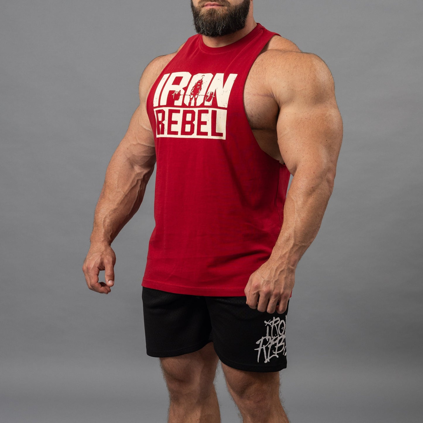 Deadlift "Hulk Cut" Tee (Cherry)