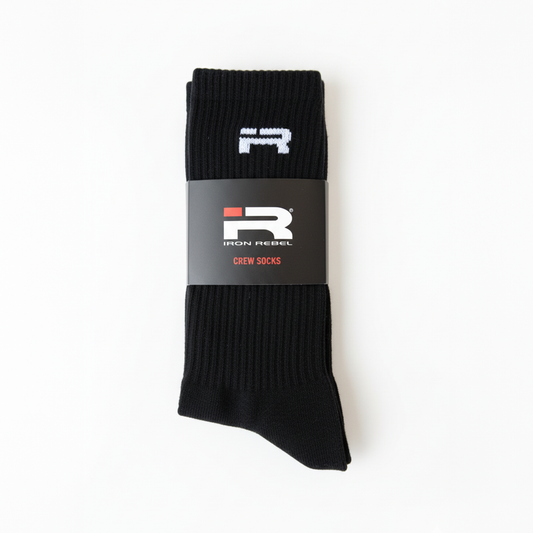 IR Logo Crew Socks (Black)