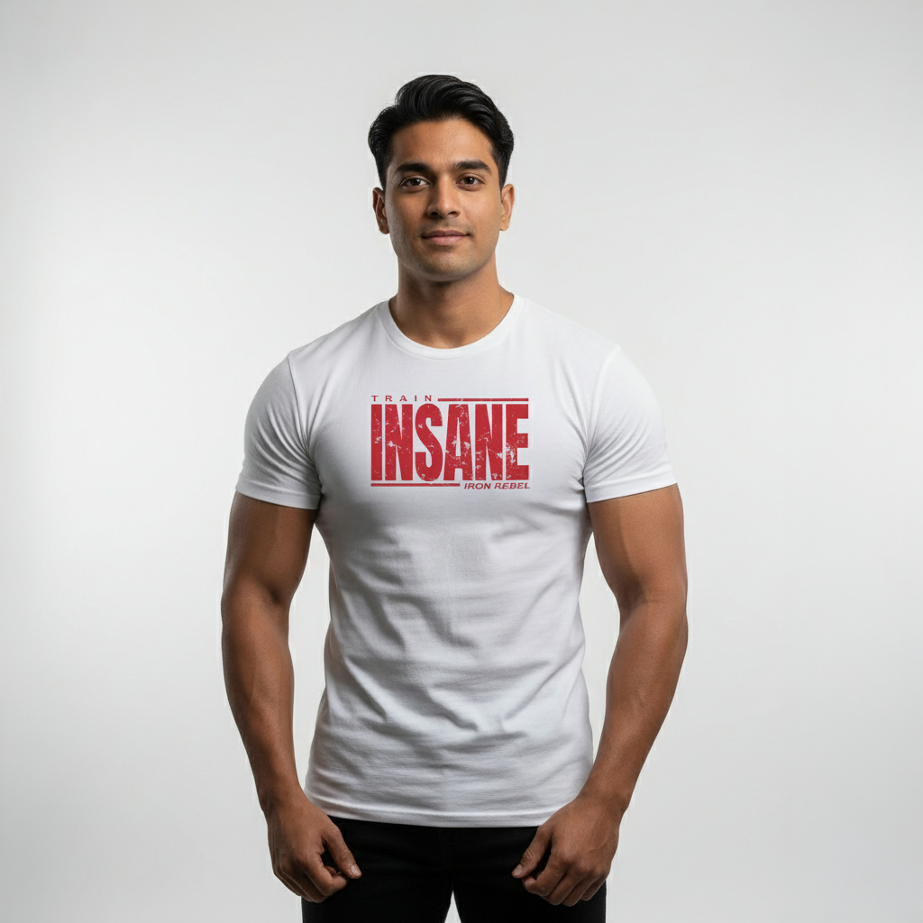 Train Insane Tee (White)