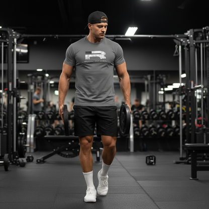 Forged Tee (Charcoal) Premium Fitted Gym T-Shirt