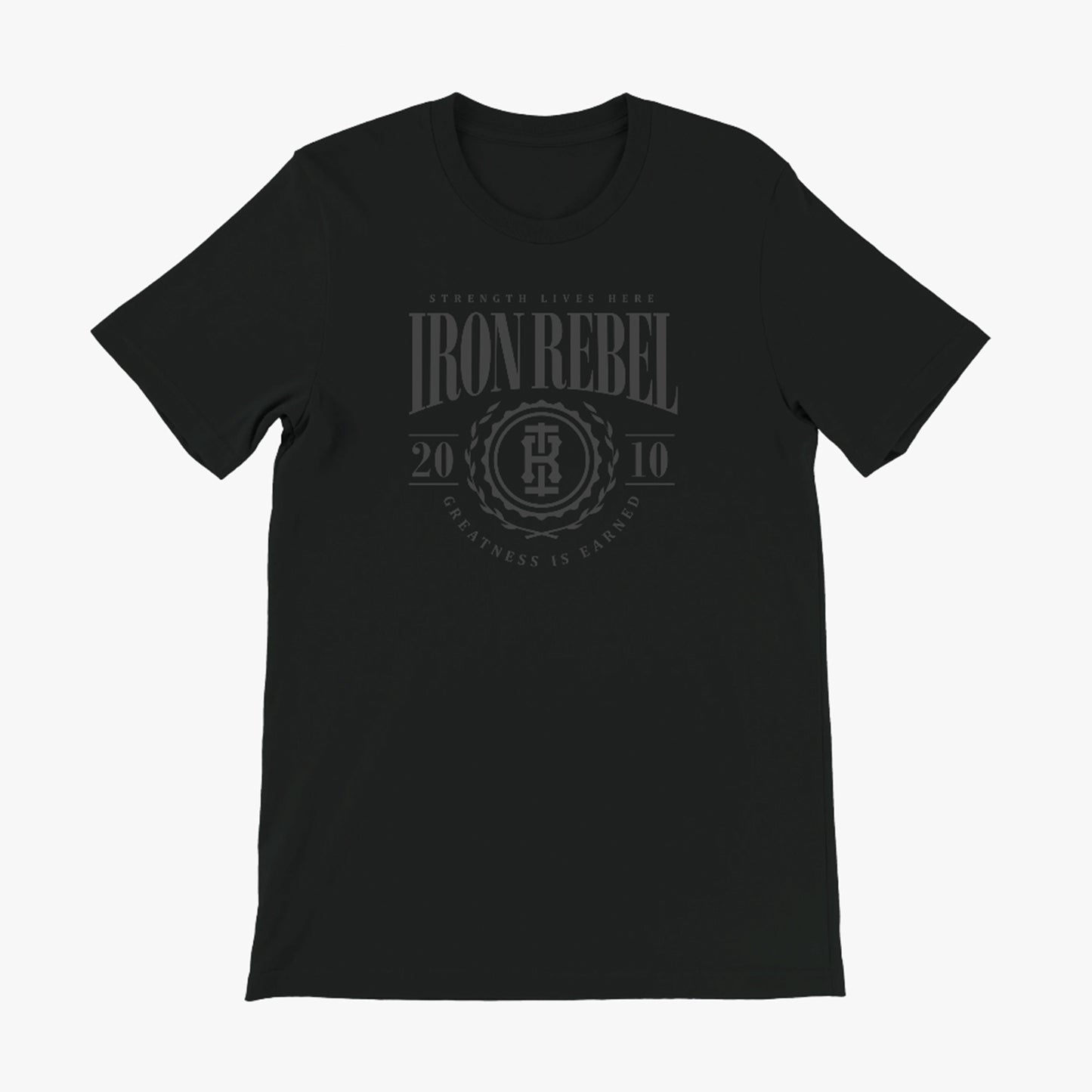 University Tee (Vintage Black) Premium Fitted Gym T-Shirt