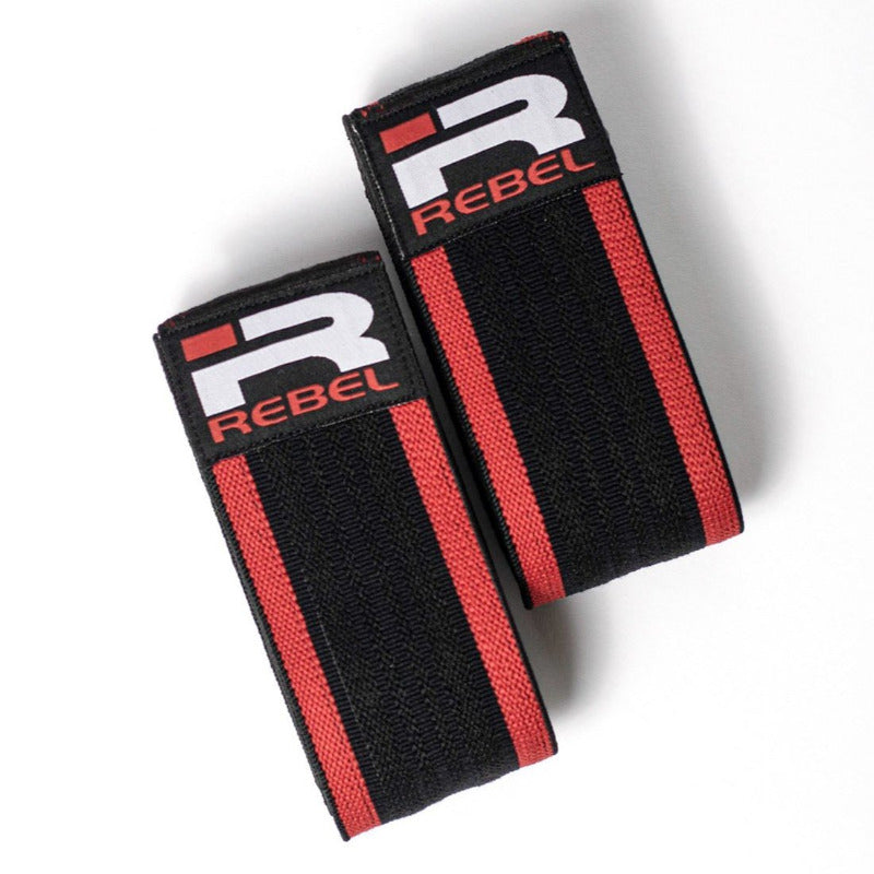 Rebel Knee Wraps (Black/Red)