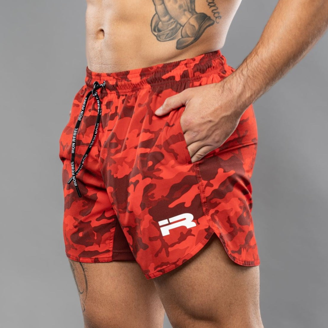 IR Tech Shorts (Red Camo)