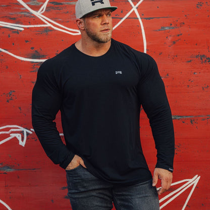 Elite Long Sleeve Raglan (Black)