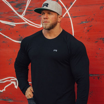 Elite Long Sleeve Raglan (Black)