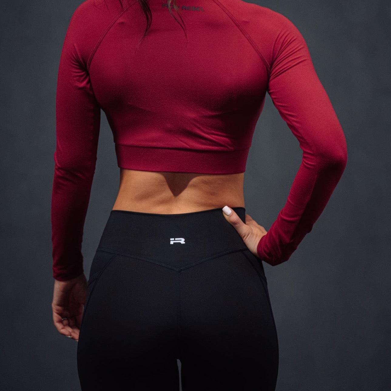 Allure Crop (Burgundy)