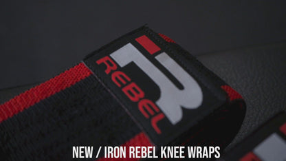 Rebel Knee Wraps (Black/Red)